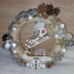 Korcsolya kopogtató ajtódísz