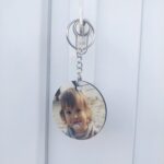 2 oldalas fényképes kulcstartó