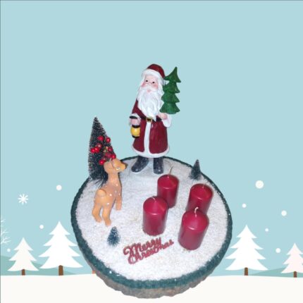 Adventi koszorú télapó