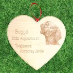 Fénykép alapján gravírozott állatos emlék