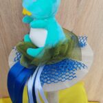 Plüss ballagási csokor (baby dinó)