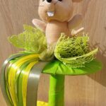 Plüss ballagási csokor (egérke)