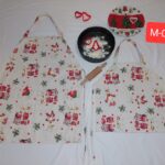 Szarvasos felnőtt-gyermek kötény szett