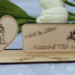 Esküvői ültetőkártya "szív"