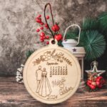 Esküvői karácsonyfadísz