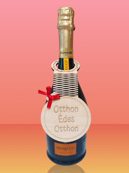 Italos üveg dísz "édes otthon" házavató ajándék