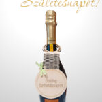 Italos üveg dísz "Születésnapi ajándék!"