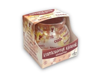 Illatgyertya "karácsonyi szavak"