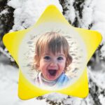 Fényképes hűtőmágnes ( csillag )