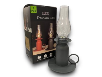 Lámpás LED-es sötétszürke