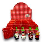 Karácsonyi figura ajándéktasakkal