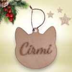 Macska karácsonyfa dísz