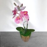 Cserepes gumi orchidea 27 cm rózsaszín 3.