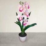 Cserepes gumi orchidea 42 cm rózsaszín 1.