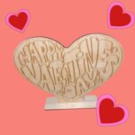 Valentin napi asztali dísz