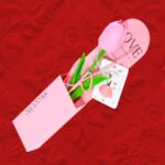 Szappan tulipán díszdobozban rózsaszín