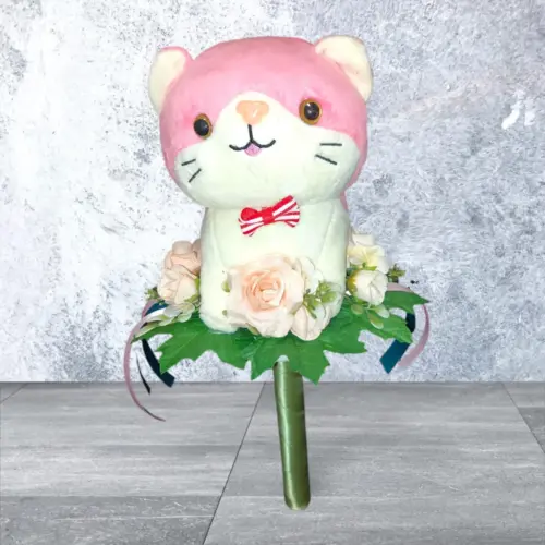 Ballagási plüss csokor cica 2