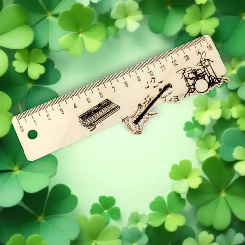 Fa vonalzó 15 cm rock