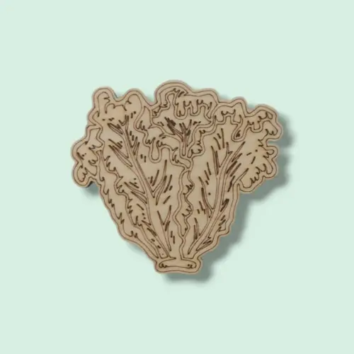 Festhető fa figura saláta 7 cm magas