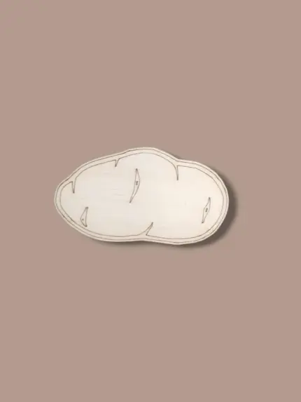 Festhető fa figura burgonya 7 cm