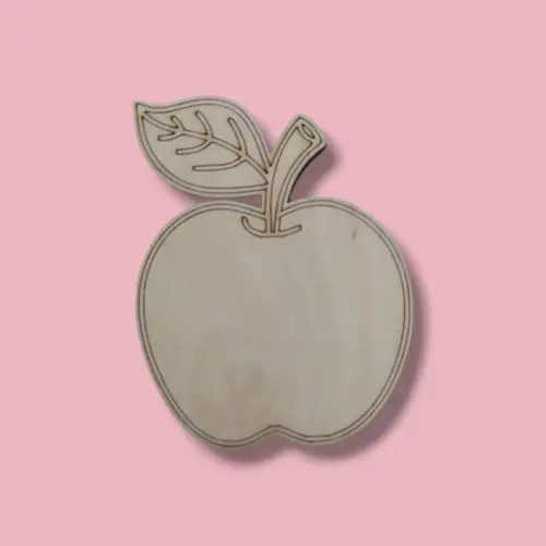 Festhető fa figura alma 7 cm magas