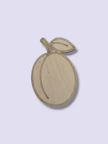 Festhető fa figura szilva 7 cm magas
