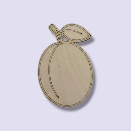 Festhető fa figura szilva 7 cm magas