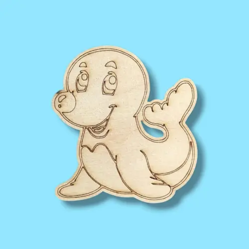 Festhető fa figura Fóka Frici 7 cm