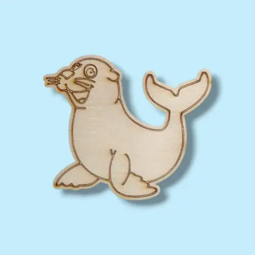 Festhető fa figura Fóka Fanni 7 cm
