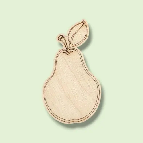 Festhető fa figura körte 7 cm