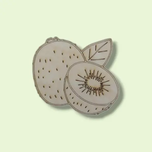 Festhető fa figura kiwi 7 cm