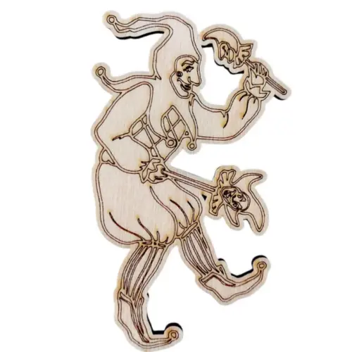 Festhető fa udvari bolond 10 cm magas