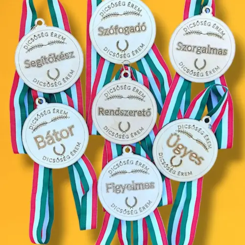 Motivációs érem készlet 7db/szett