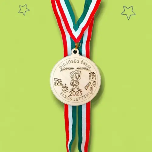 Elsős lettem érem "fiú" 9 cm