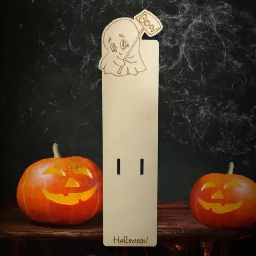 Rémisztő Halloweeni csokitartó "szellem" 2