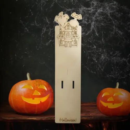 Elvarázsolt Halloweeni csokitartó "kastély" 16 cm