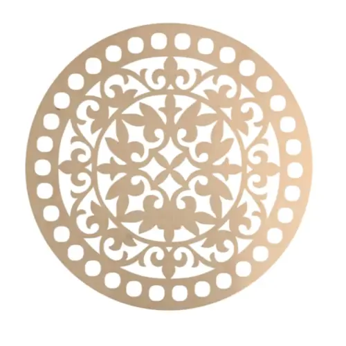 Horgolható fa alap 29 cm