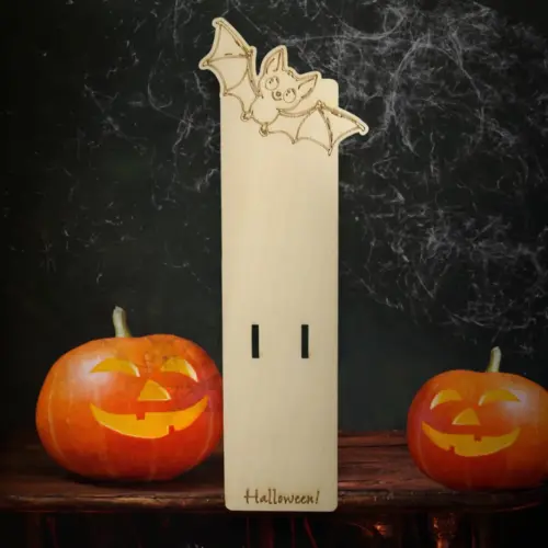 Elragadó Halloweeni csokitartó "denevér"1