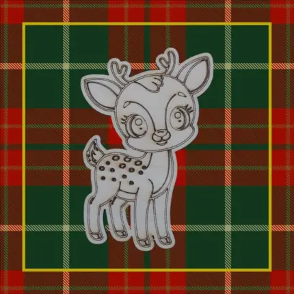 7 cm-es karácsonyi fa figura őz