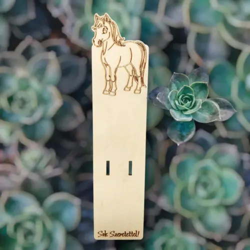 Lovas fa csokitartó 17 cm x 4 cm