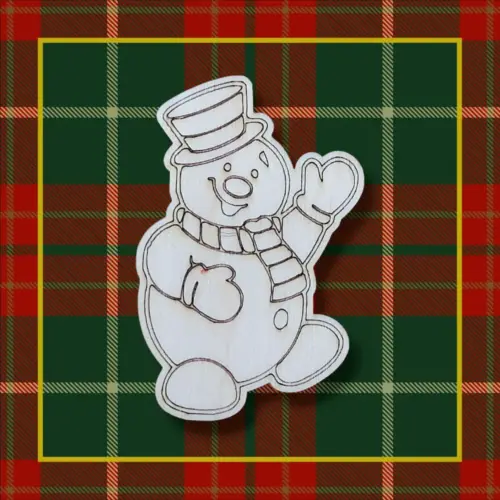 7 cm-es karácsonyi fa figura hóember