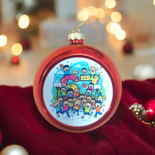 67 mémes karácsonyfagömb 8 cm piros 1