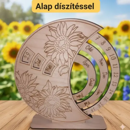 Öröknaptár 20 cm-személyre szabott emlék