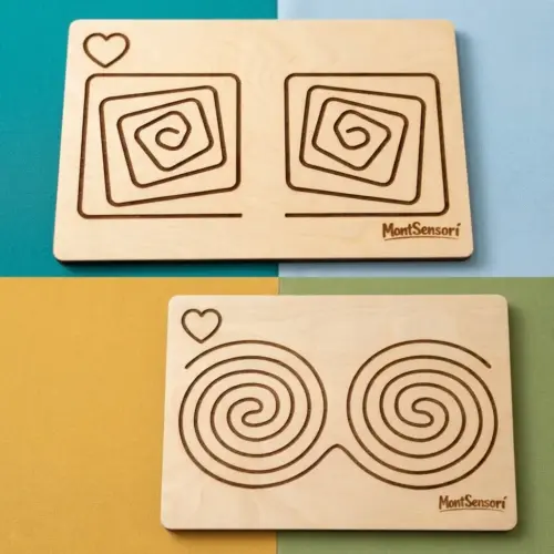 Jobb–bal agyfélteke fejlesztő kétkezes tábla 1. 37cm x 25cm