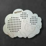 Fa fűzögetős fejlesztő játék – Bárány alakban 24 cm - Image 2