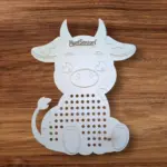 Fa fűzögetős fejlesztő játék – Boci alakban 25 cm - Image 4