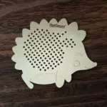 Fa fűzögetős fejlesztő játék – Süni alakban 27 cm - Image 2