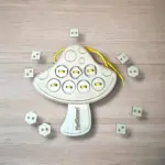 Fa fűzögetős fejlesztő játék – Gomba alakban 21 cm - Image 5