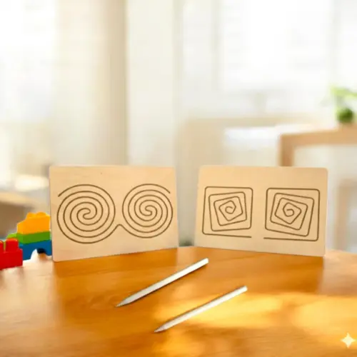 Jobb–bal agyfélteke fejlesztő kétkezes tábla 37cm x 25cm