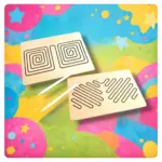 Jobb–bal agyfélteke fejlesztő kétkezes tábla 2. 37cm x 25cm